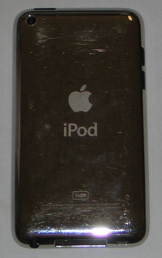 iPod Touch (4th Generation) 16GB Black ME178LL/A Cracked Screen